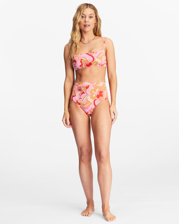 2 Pretty Groovy Hi Retro - Bikiniunterteil mit hohem Bund f&uuml;r Frauen Bunt ABJX400687 Billabong