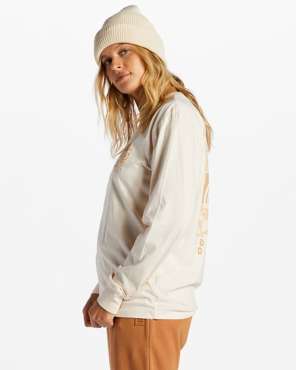 3 A/Div - Long Sleeve T-Shirt for Women White ABJZT01212 Billabong