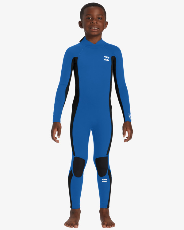 0 4/3mm Toddler Foil  - Back Zip Wetsuit for Toddlers Blue ABTW100108 Billabong