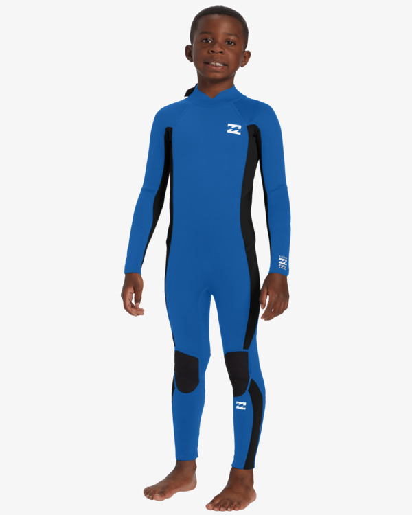 1 4/3mm Toddler Foil  - Back Zip Wetsuit for Toddlers Blue ABTW100108 Billabong