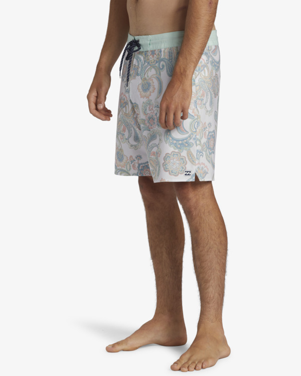 6 Good Times - Lo Tides boardshort 17,5” (44,5 cm) voor Heren Gray ABYBS00489 Billabong