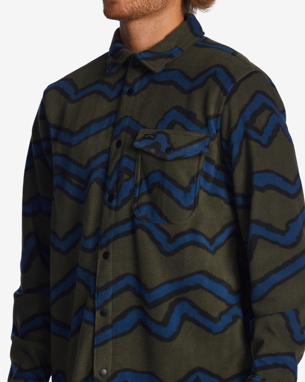 6 Furnace Flannel - Surchemise en polaire pour homme Vert ABYFT00101 Billabong