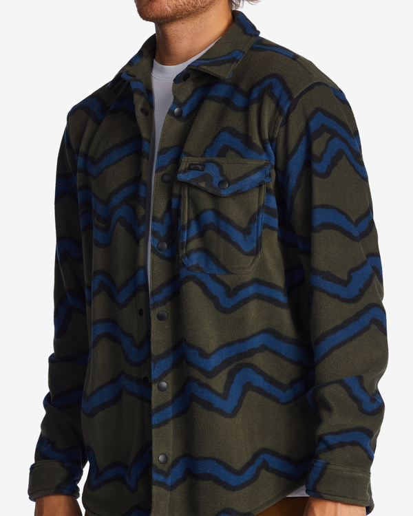 7 Furnace Flannel - Surchemise en polaire pour homme Vert ABYFT00101 Billabong