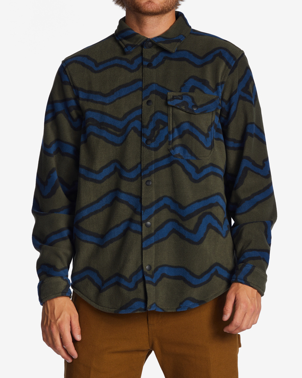 0 Furnace Flannel - Surchemise en polaire pour homme Vert ABYFT00101 Billabong