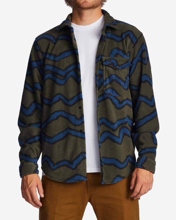 1 Furnace Flannel - Surchemise en polaire pour homme Vert ABYFT00101 Billabong