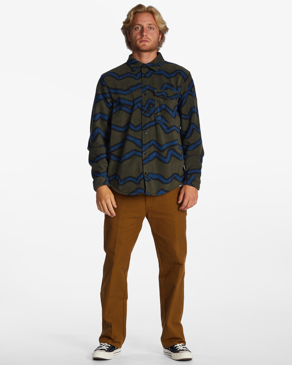 2 Furnace Flannel - Surchemise en polaire pour homme Vert ABYFT00101 Billabong