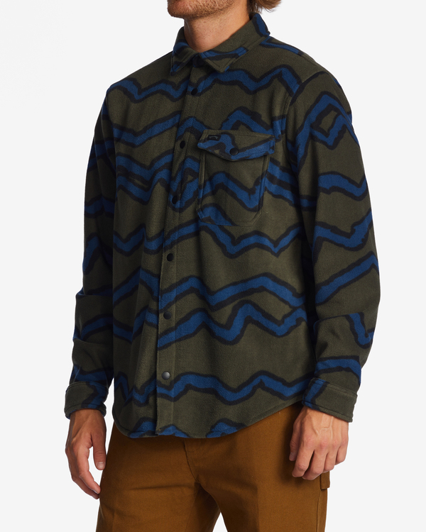 5 Furnace Flannel - Surchemise en polaire pour homme Vert ABYFT00101 Billabong