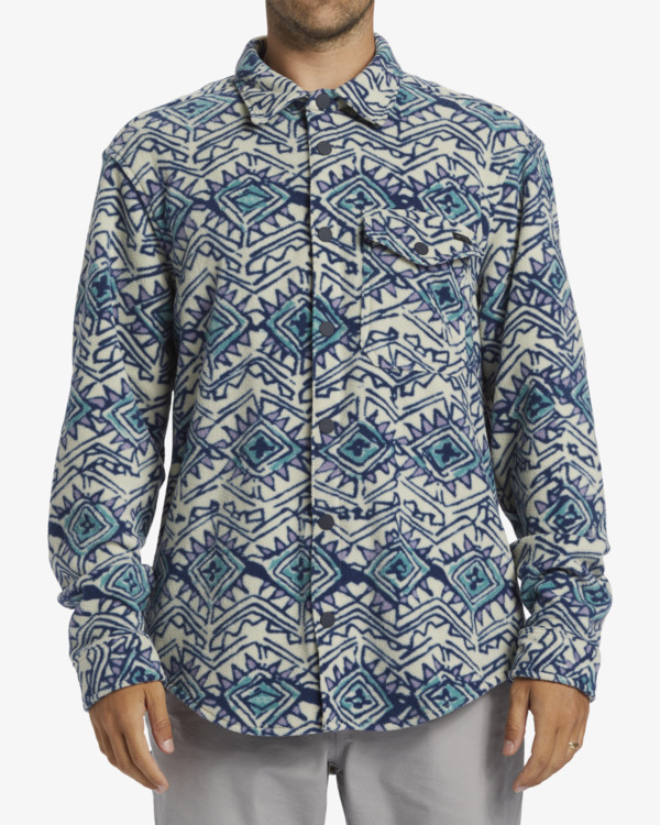 0 Furnace Flannel - Fleece Overshirt voor Heren Blue ABYFT00101 Billabong