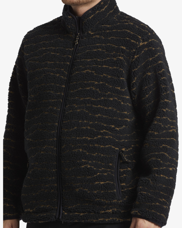 4 Boundary Switchback - Zip Up Fleece for Men Black ABYFT00469 Billabong