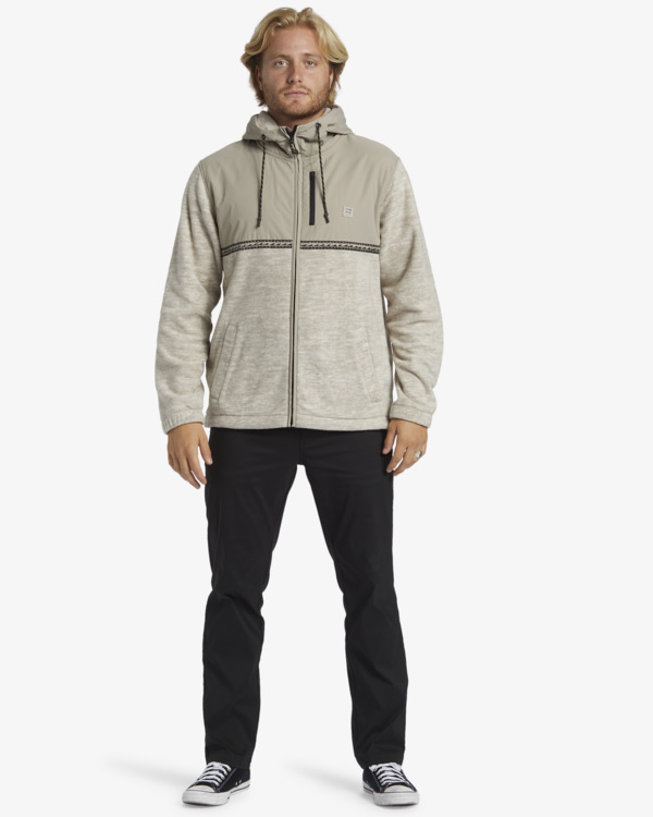 1 Boundary Lite - Zip-Up Hoodie for Men White ABYFT00470 Billabong