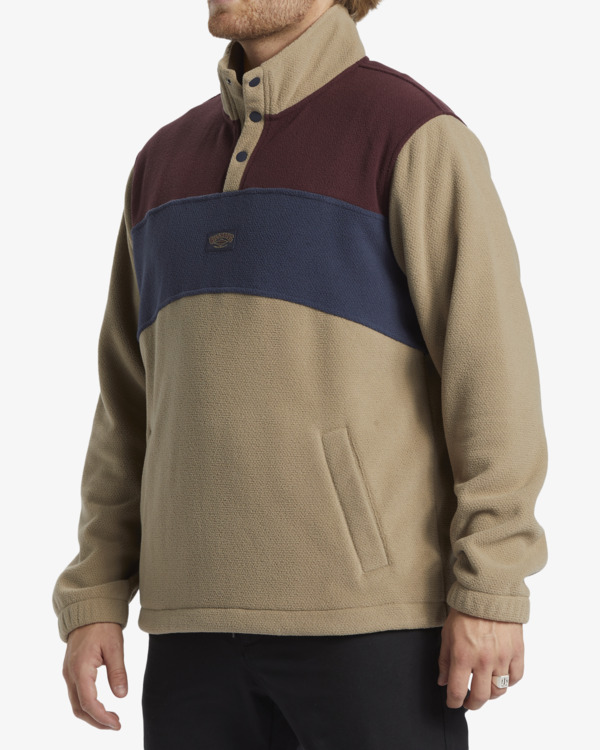 3 Boundary  - Sweatshirt mit Stehkragen für Männer Braun ABYFT00500 Billabong