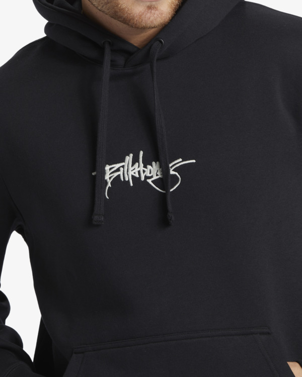 4 Script - Pullover Hoodie for Men Black ABYFT00505 Billabong