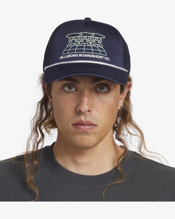 4 Riot - Trucker Cap for Men Blue ABYHA00477 Billabong