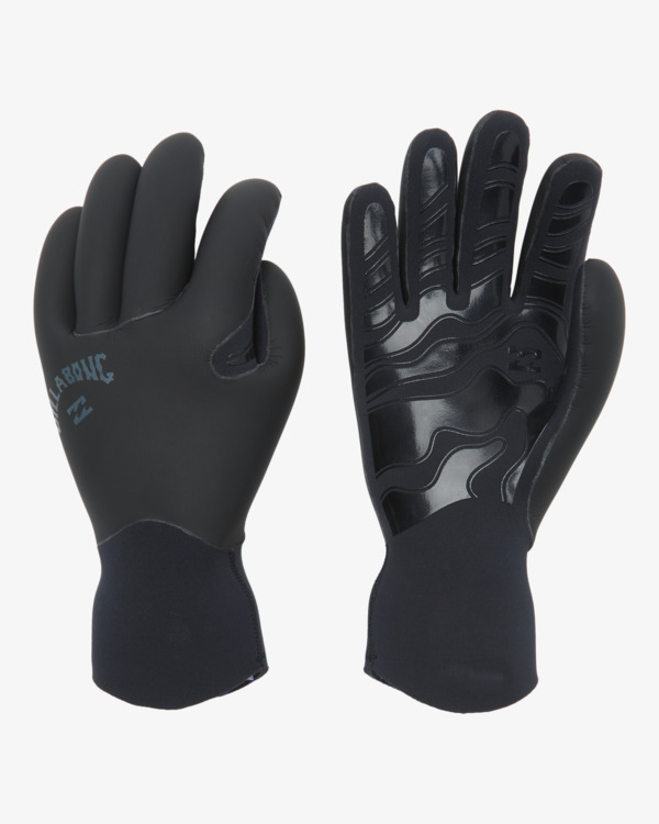 1 3mm Furnace - Guantes de neopreno de 5 dedos para Hombre Negro ABYHN00120 Billabong