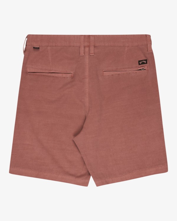 4 Crossfire Wave Washed 18" - Hybrid Submersible Shorts for Men Pink ABYHY03000 Billabong