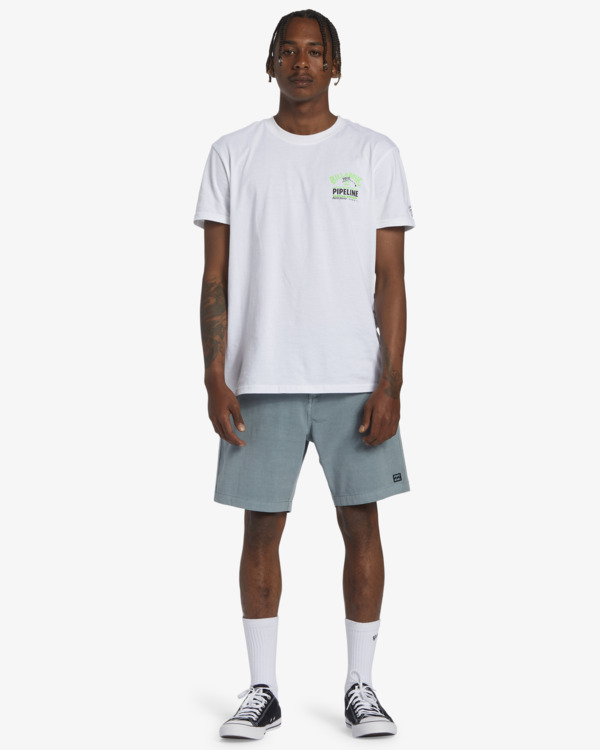 1 Crossfire Wave Washed 18" - Hybrid Submersible Shorts for Men Blue ABYHY03000 Billabong