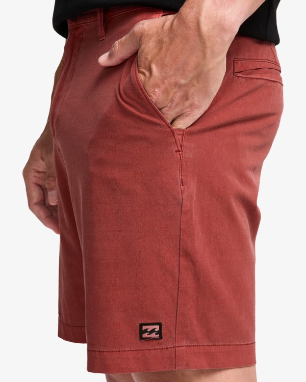 4 Crossfire Wave Washed 18" Red ABYHY03000 Billabong