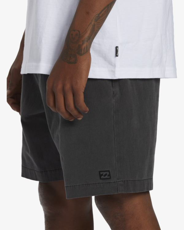 5 Crossfire Wave Washed 18" - Hybride Unterwasser-Shorts f&uuml;r M&auml;nner Schwarz ABYHY03000 Billabong