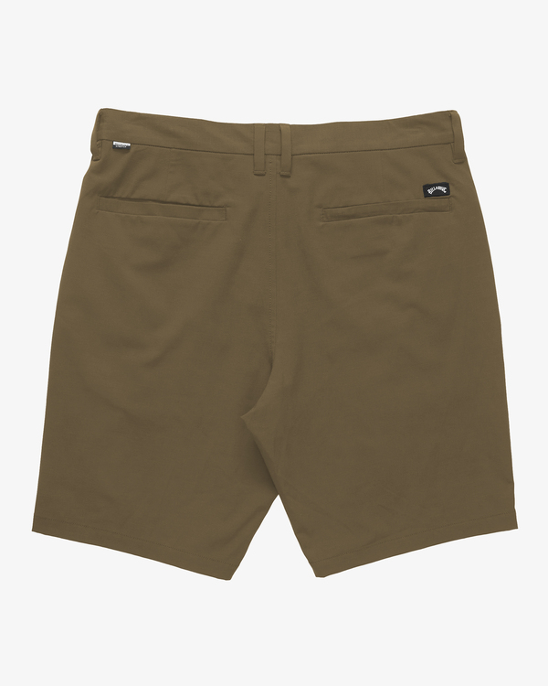 4 Crossfire Solid 20" - Walkshort voor in en uit het water voor Heren Brown ABYHY03002 Billabong