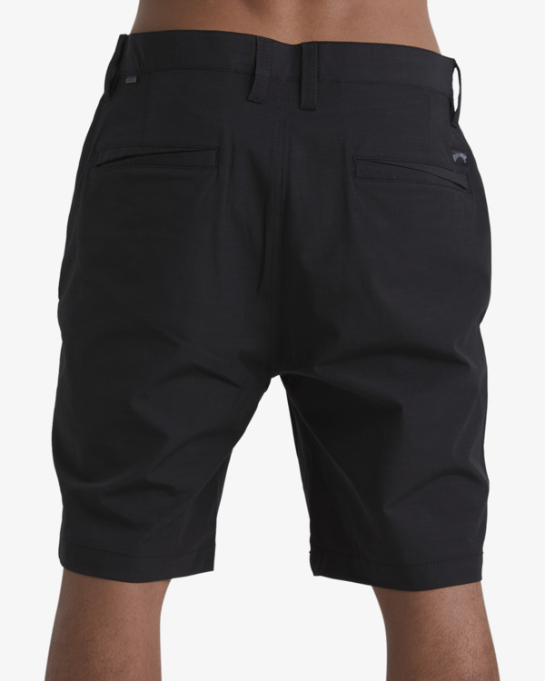 4 Crossfire Solid 20" - Submersible Walk Shorts for Men Black ABYHY03002 Billabong