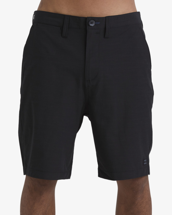 1 Crossfire Solid 20" - Submersible Walk Shorts for Men Black ABYHY03002 Billabong