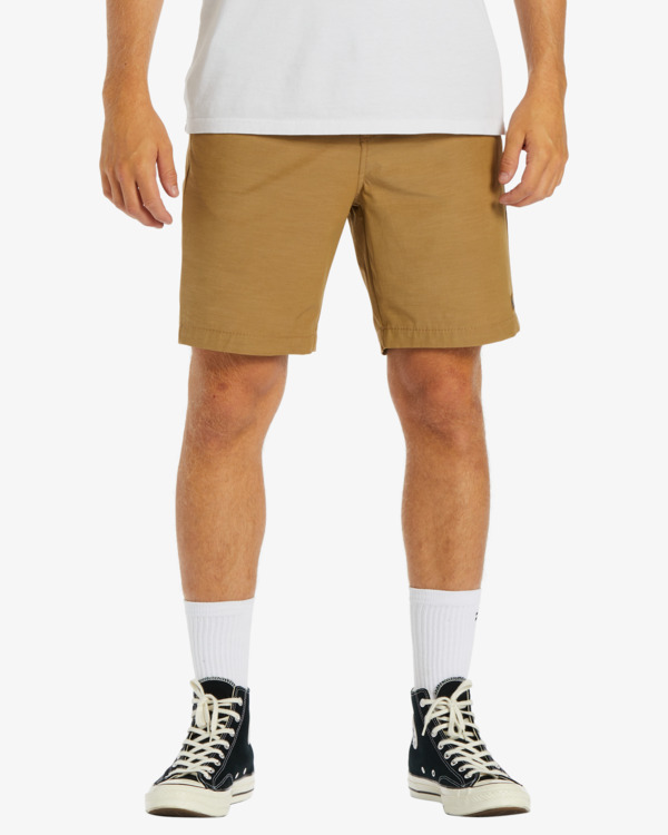 0 Crossfire Solid 20" - Walkshort voor in en uit het water voor Heren Brown ABYHY03002 Billabong