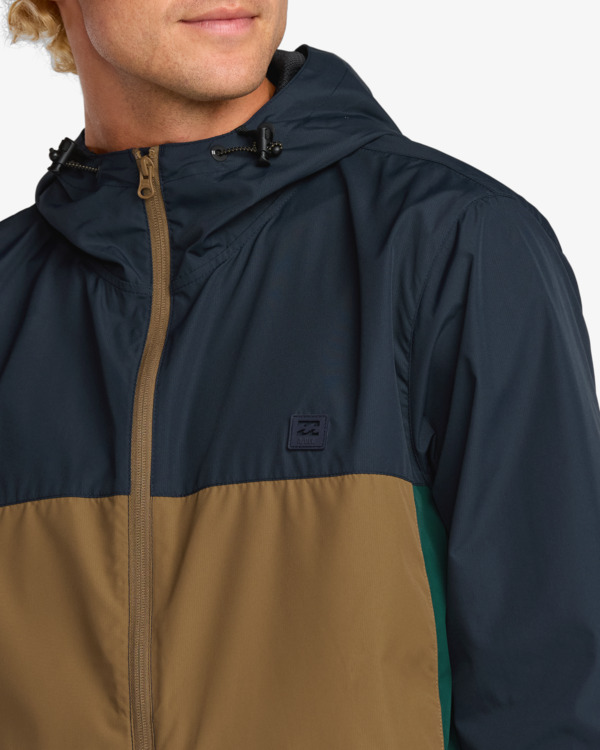 7 Transport - Lightweight Mini Ripstop Windbreaker for Men Blue ABYJK00216 Billabong