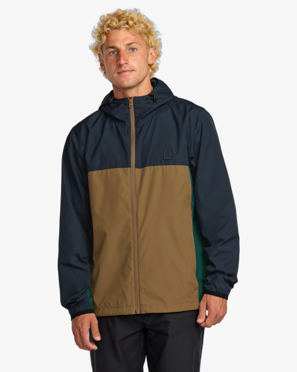 2 Transport - Lightweight Mini Ripstop Windbreaker for Men Blue ABYJK00216 Billabong