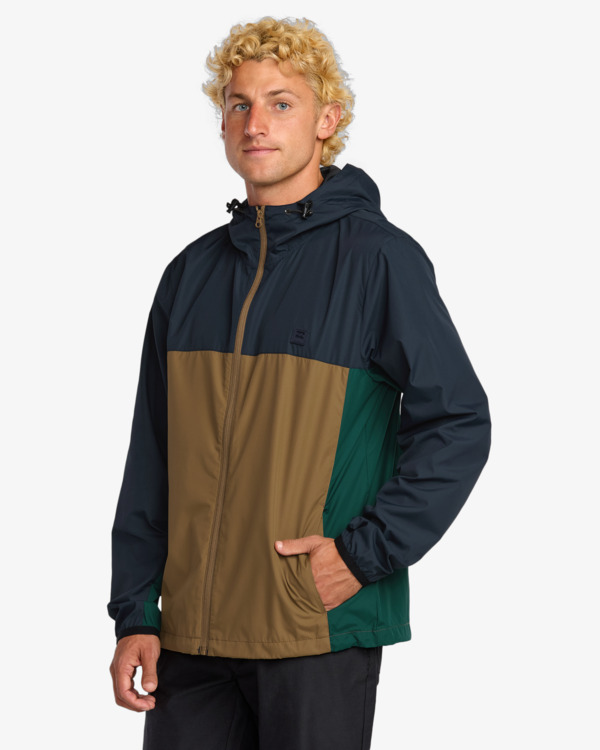 5 Transport - Lightweight Mini Ripstop Windbreaker for Men Blue ABYJK00216 Billabong