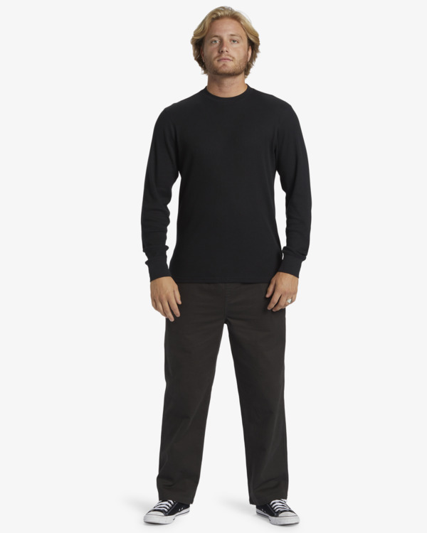 T-shirt Thermique Homme Manches Longues - Couche De Base Chaude Hiver - Respirant Et Confortable - Usage Quotidien