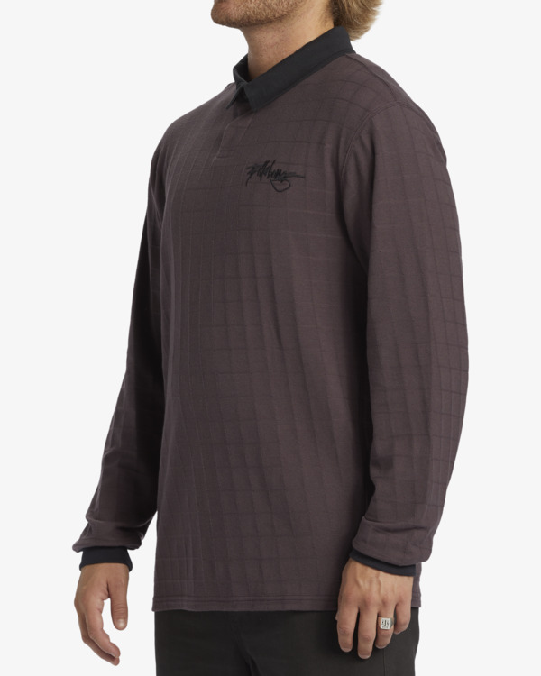 3 Neutron - Polo met Lange Mouw voor Heren Purple ABYKT00234 Billabong