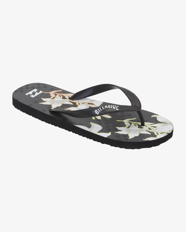 1 Tides - Beach Flip-Flops for Men Black ABYL100037 Billabong