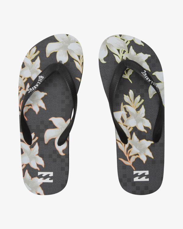 0 Tides - Beach Flip-Flops for Men Black ABYL100037 Billabong