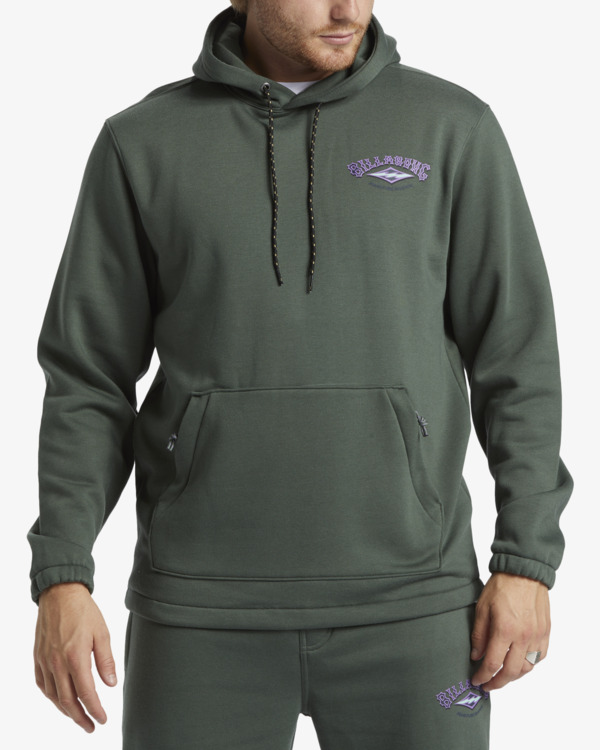 0 Compass  - Pullover Hoodie for Men Green ABYSF00147 Billabong