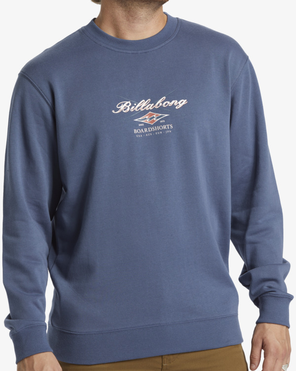 4 Short Sands - Pullover Sweatshirt for Men Blue ABYSF00148 Billabong