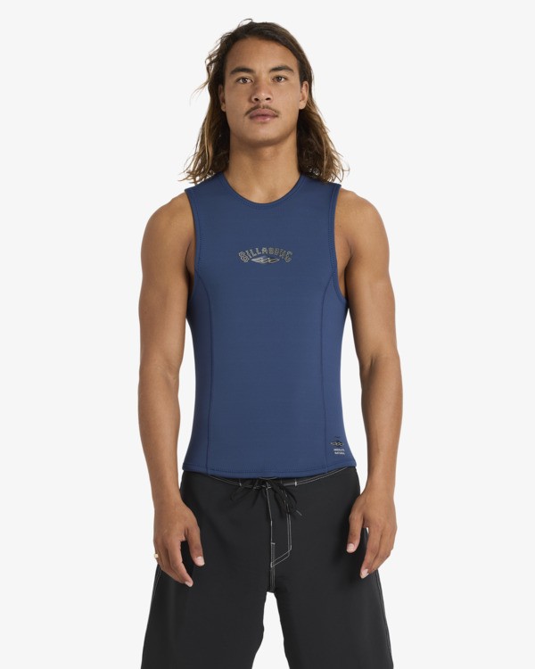 0 2/2mm Absolute Natural - Back Zip Wetsuit Vest for Men Blue ABYW000104 Billabong