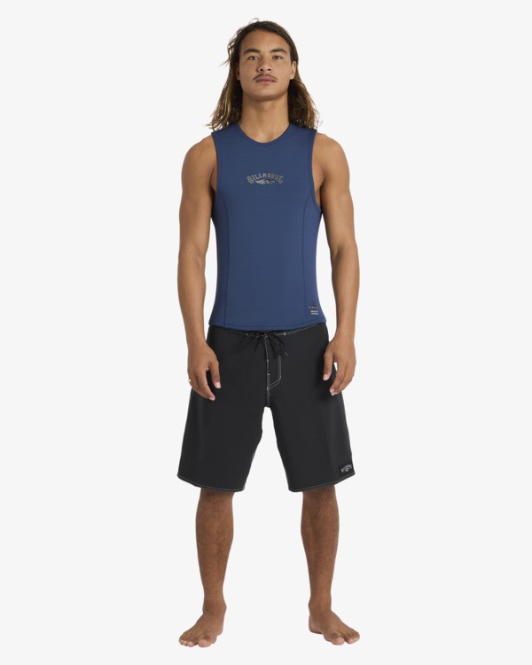 5 2/2mm Absolute Natural - Back Zip Wetsuit Vest for Men Blue ABYW000104 Billabong