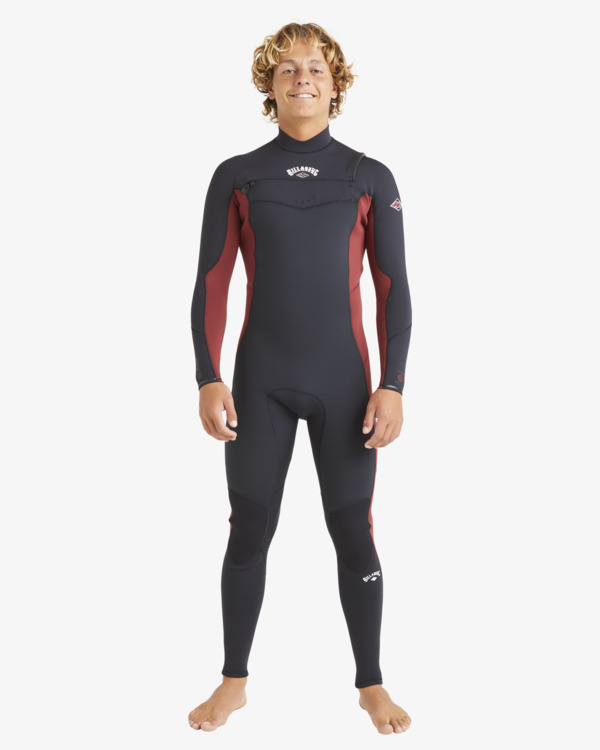 8 3/2mm Absolute Natural   - Traje de Surf con Cremallera en el Pecho para Hombre Rojo ABYW100257 Billabong