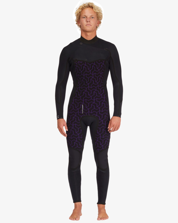 8 4/3mm Absolute Natural   - Chest Zip GBS Wetsuit para Homem Vermelho ABYW100258 Billabong