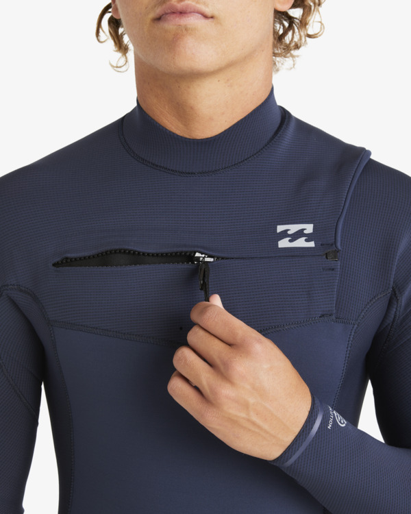 5 4/3mm Revolution Natural   - Chest Zip GBS Wetsuit for Men Blue ABYW100267 Billabong