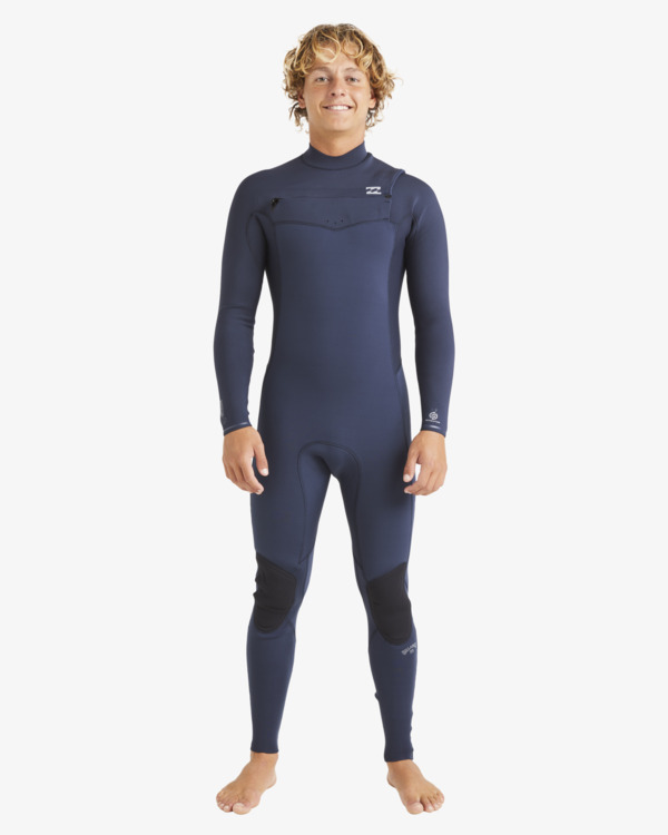 1 4/3mm Revolution Natural   - Traje de Surf GBS con Cremallera en el Pecho para Hombre Azul ABYW100267 Billabong