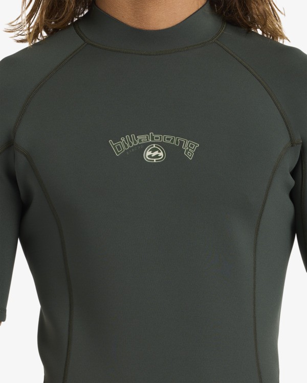 3 2/2mm Absolute Natural - Back Zip Wetsuit Jacket for Men Green ABYW900105 Billabong