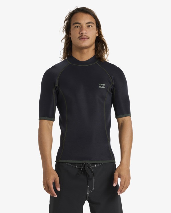 4 2/2mm Absolute Natural - Back Zip Wetsuit Jacket for Men Green ABYW900105 Billabong