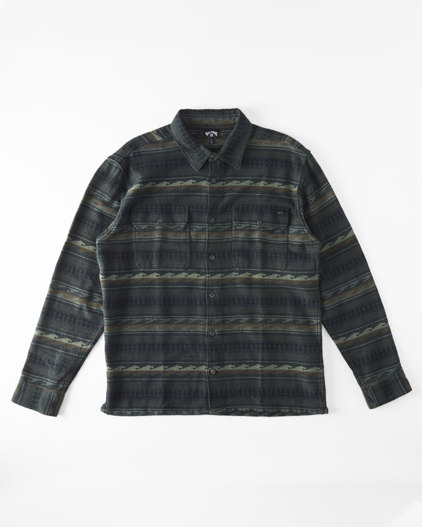 5 Offshore Jacquard Flannel - Overhemd met Lange Mouwen voor Heren Green ABYWT00249 Billabong