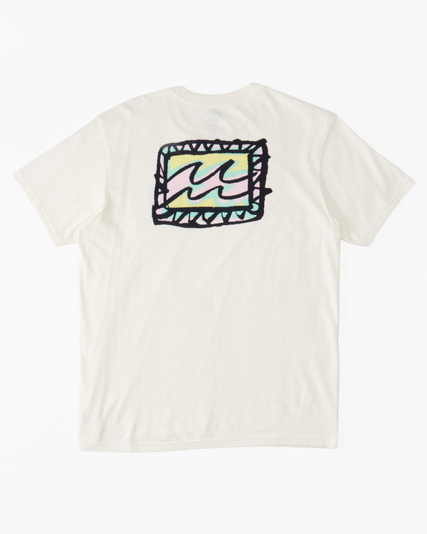 7 Crayon Wave - Camiseta para Hombre Blanco ABYZT01697 Billabong