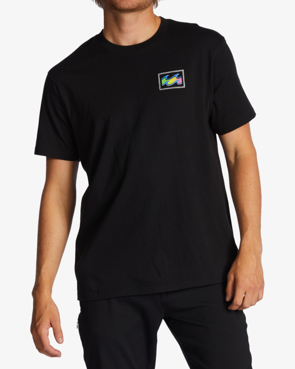 0 Crayon Wave - Camiseta para Hombre Negro ABYZT01697 Billabong