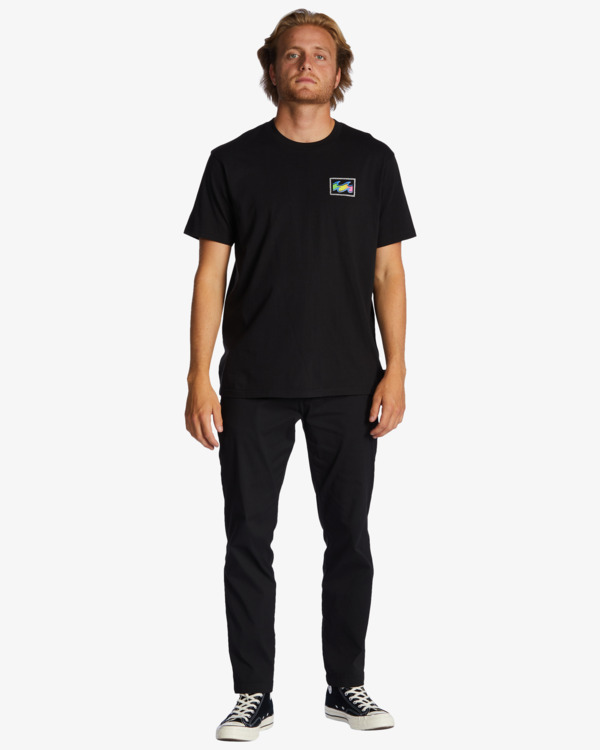 1 Crayon Wave - Camiseta para Hombre Negro ABYZT01697 Billabong