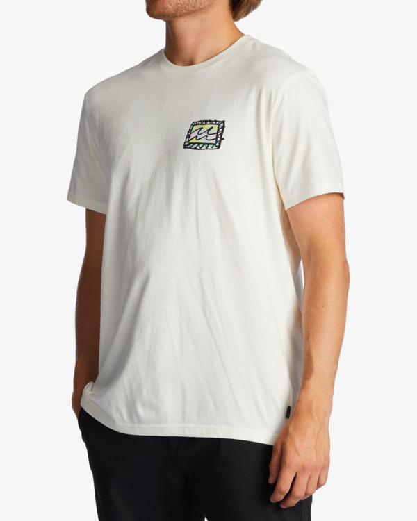 5 Crayon Wave - Camiseta para Hombre Blanco ABYZT01697 Billabong