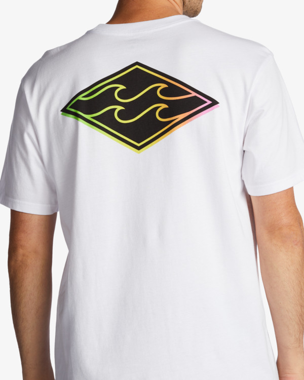 4 Crayon Wave - T-Shirt für Männer Weiss ABYZT01697 Billabong