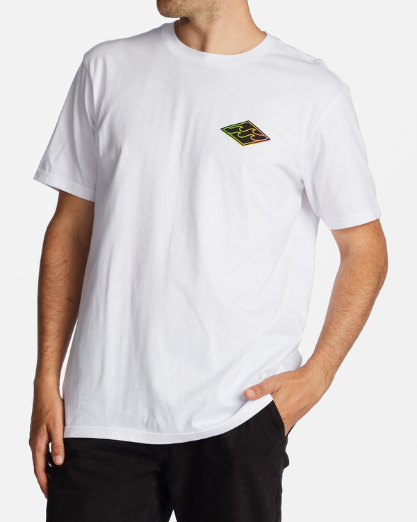 0 Crayon Wave - T-Shirt für Männer Weiss ABYZT01697 Billabong